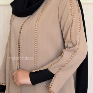 کت شلوار مهنا نسکافه ای