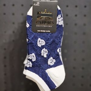 جوراب مچی نخی تم آبی